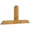 Ekena Millwork Portland Rough Sawn Timber Gable Bracket, Western Red Cedar, 72"W x 33"H x 6"D x 6"F, 11/12 Pitch GBW072X33X0606POR00RWR - alternate 3